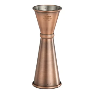 Winco BAJ-9AC Antique Copper Jigger, 1 oz & 2 oz