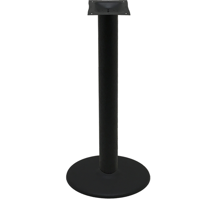 Table Base with 22" Disc - Black Stamped Steel - Image 3