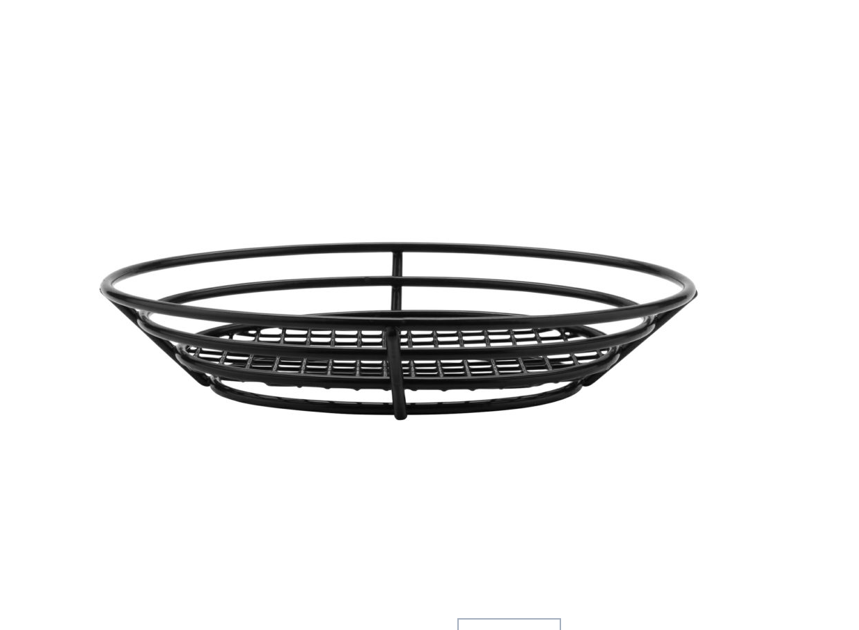 PE-Coated Oval Basket with Raised Grid Base