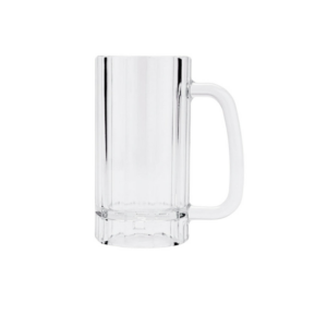 Vertical Fluted Clear Beer Mug