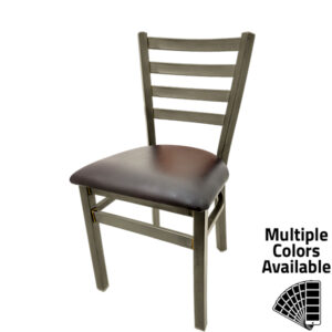 SL135C Clear Coat Ladderback Chair - Brass Welds