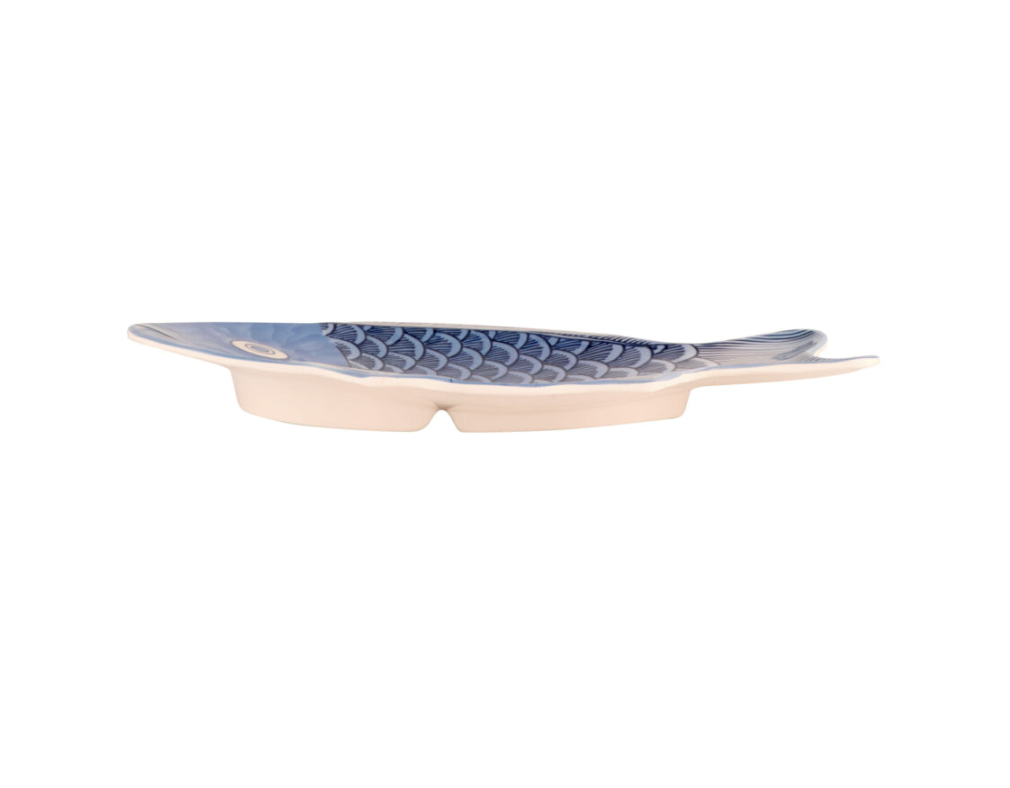 Blue Melamine Fish Platter - Image 2