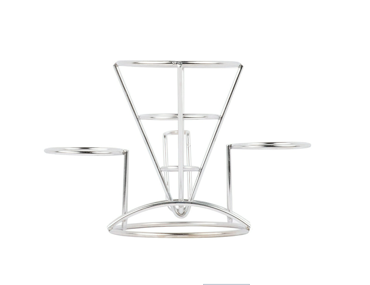 Wire Fry Cone with Built-In Ramekin Holders - Image 3