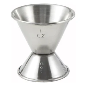 Winco J-1 Standard Stainless Steel Jigger, 1/2 oz & 1 oz