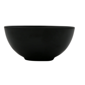 Nara Black Round Melamine Bowl