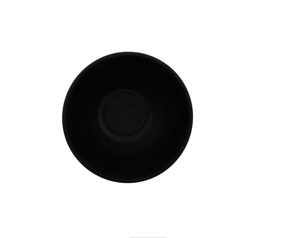 Nara Black Round Melamine Bowl - Image 4