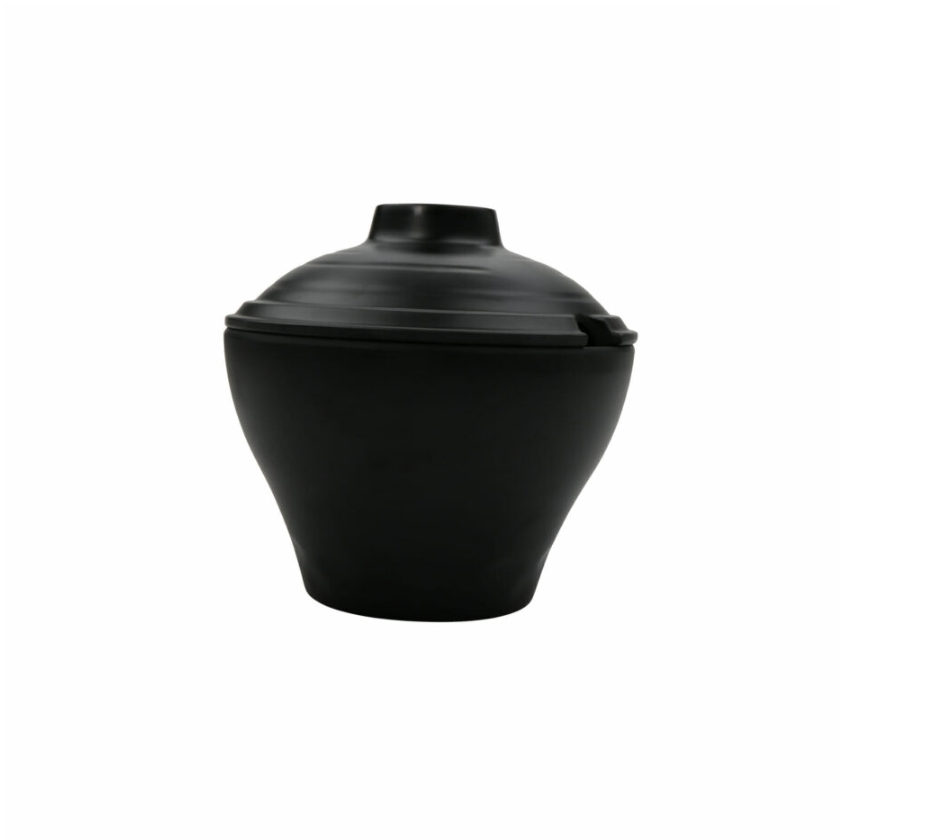 Nara Black Melamine Bowl with Lid