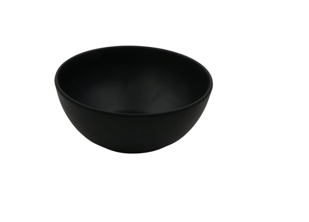 Nara Black Melamine Bowl with Lid - Image 5