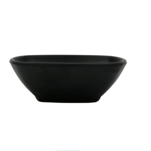 Nara Black Square Melamine Bowl