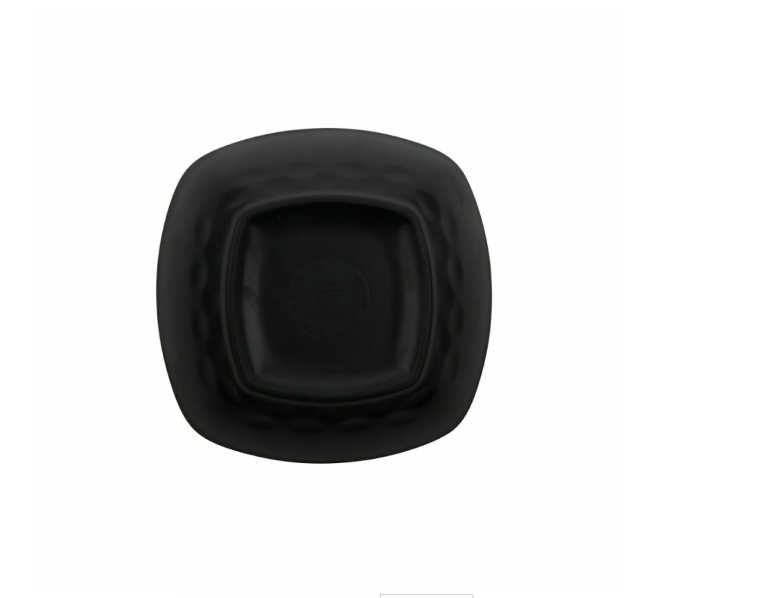 Nara Black Square Melamine Bowl - Image 2