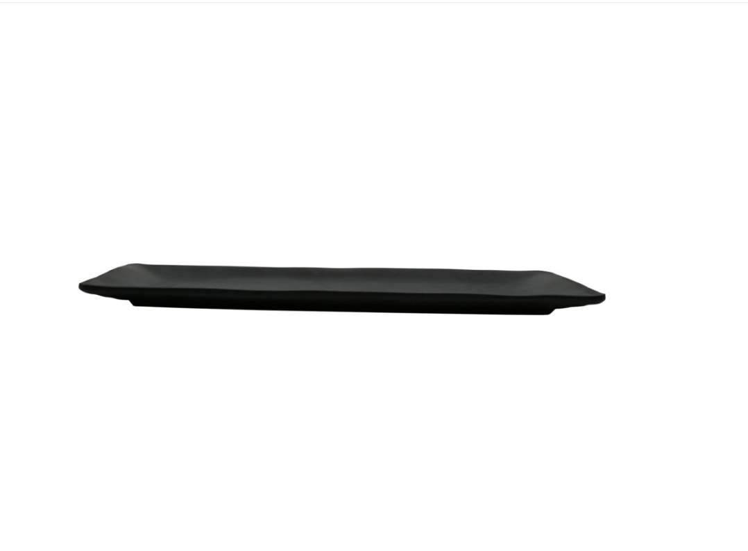 Nara Black Rectangular Melamine Platter