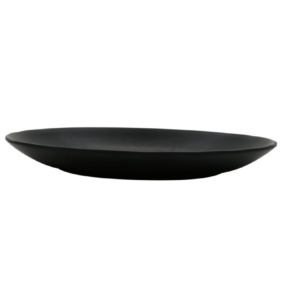 Nara Black Round Melamine Plate