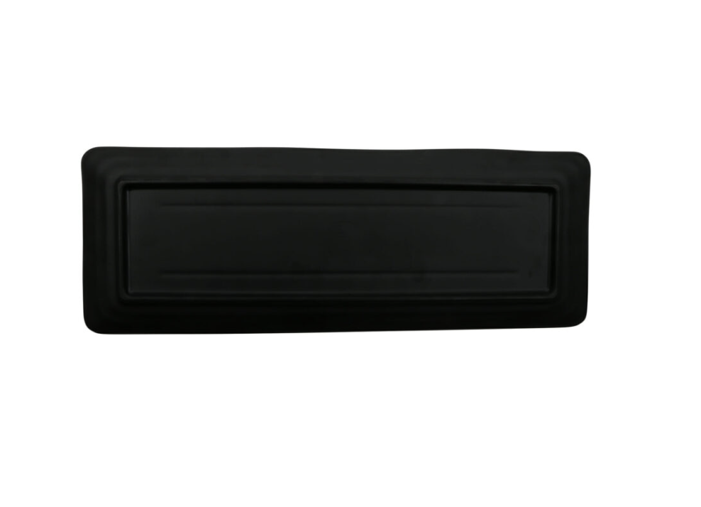 Nara Black Rectangular Melamine Platter - Image 2