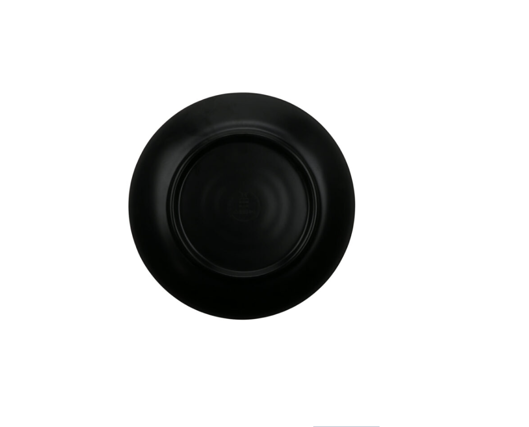 Nara Black Round Melamine Plate - Image 2