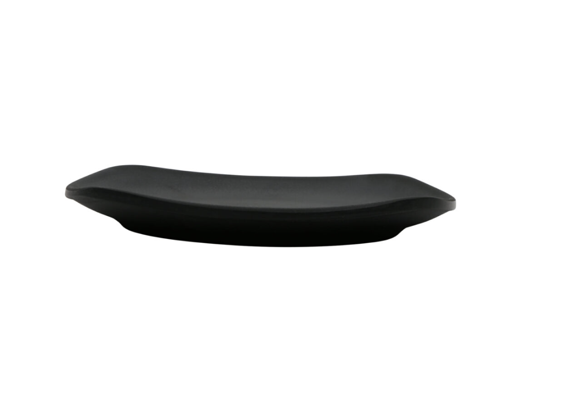 Nara Black Square Melamine Plate