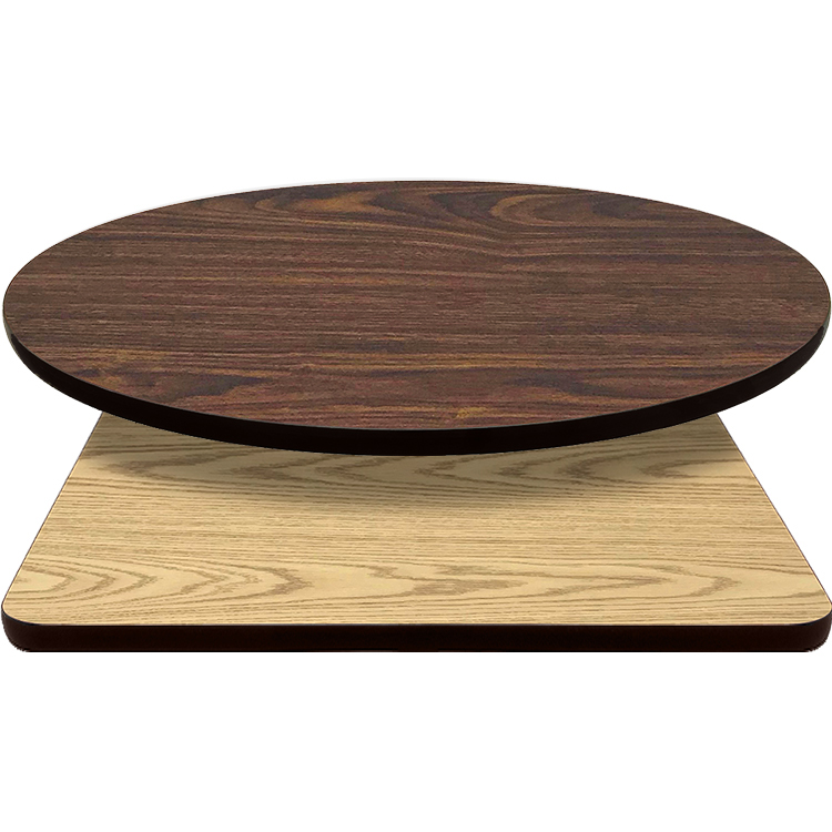 Oak Street Two-Sided Quick Ship Table Tops - Oak & Walnut