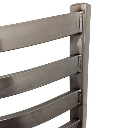 SL135C Clear Coat Ladderback Chair - Plain Welds - Image 2