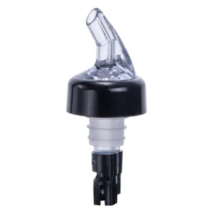 Winco PPA-063 Premium Measured Pourer, 5/8 oz, Black Tail