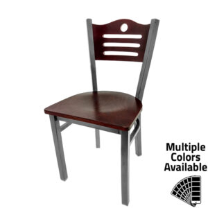 Oak Street Manufacturing SL2150CCS-SH Shoreline Wood Back Chair with Clear Coat Frame
