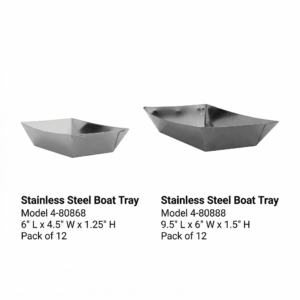 Stainless Steel Boat Tray