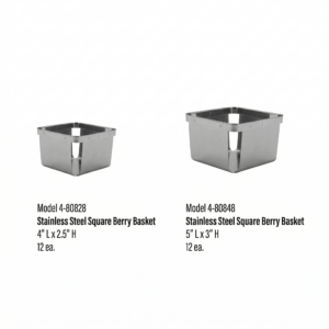 Stainless Steel Square Berry Basket