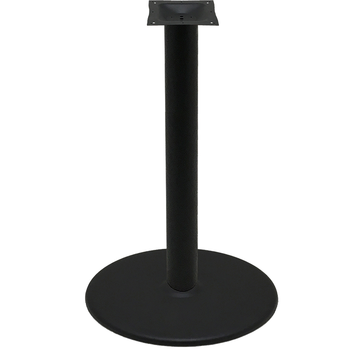 Table Base with 30" Disc - Black Stamped Steel - Image 2