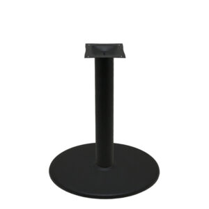 Table Base with 30" Disc - Black Stamped Steel