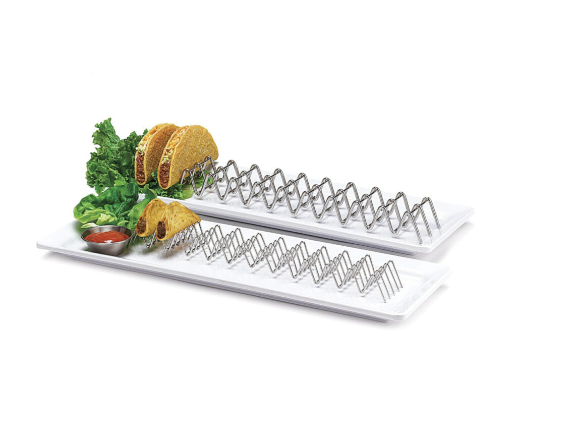 Zig-Zag Wire Stainless Steel Taco Holder - Image 6