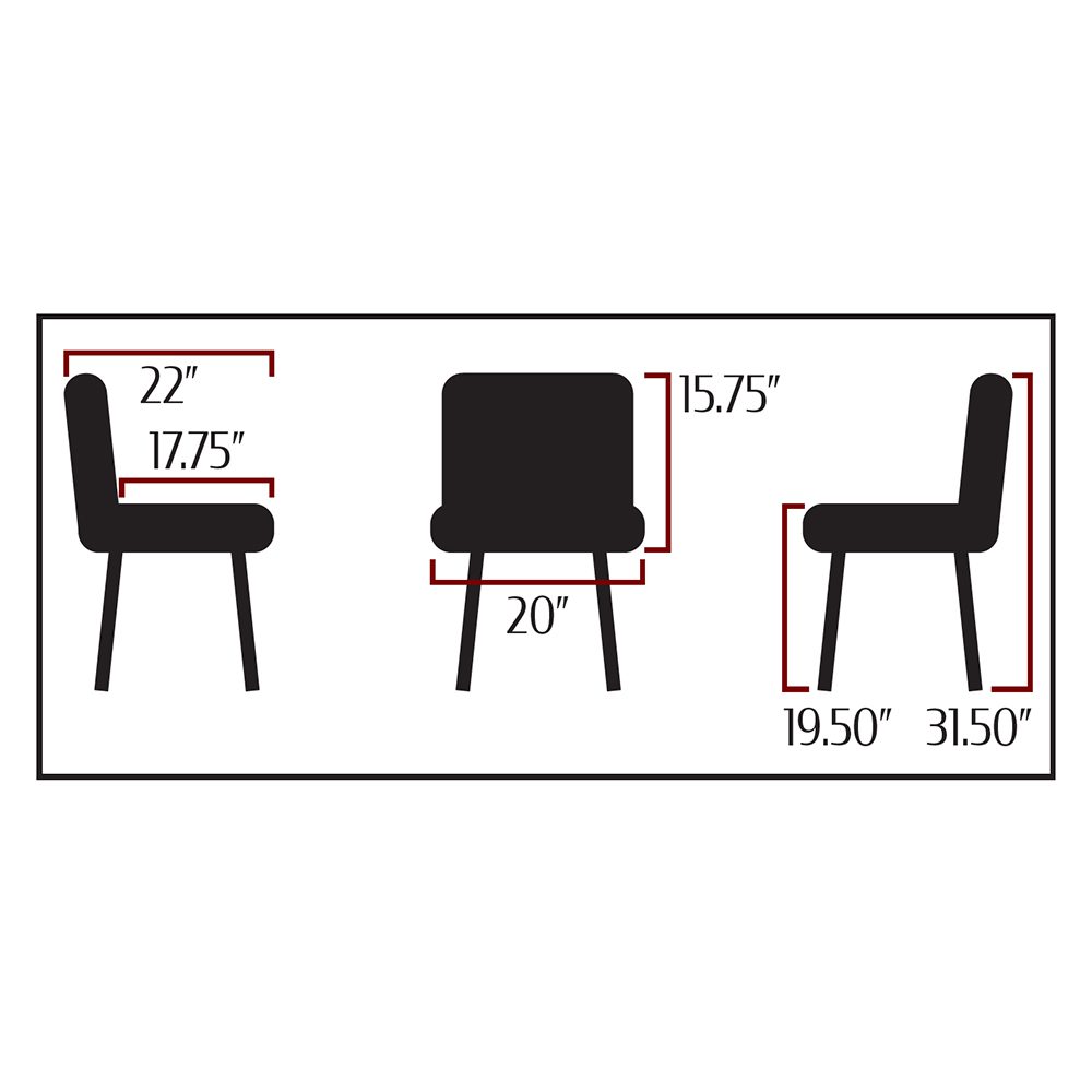 Amata Chair with Upholstered Bucket - Image 2