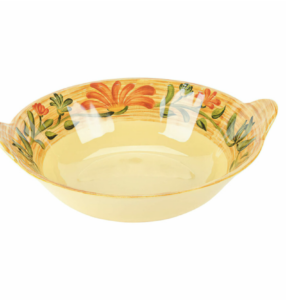 Venetian Round Melamine Bowl with Handles