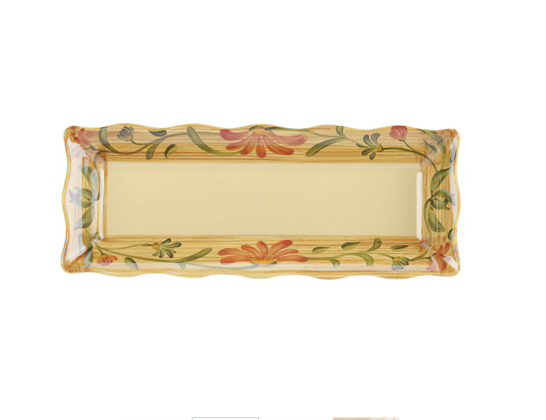 Venetian Scalloped Melamine Tray - Image 2