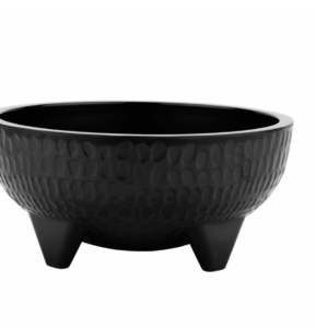 Viva Mexico Black Melamine Molcajete Bowl