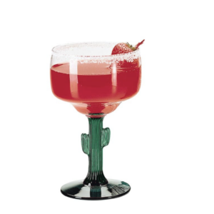 Libbey Cactus Margarita Glasses with Juniper Stem