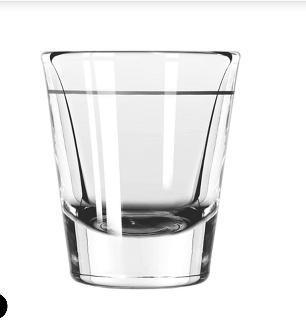 Libbey 5120/A0007 Lined 1.5 oz. Whiskey Shot Glass