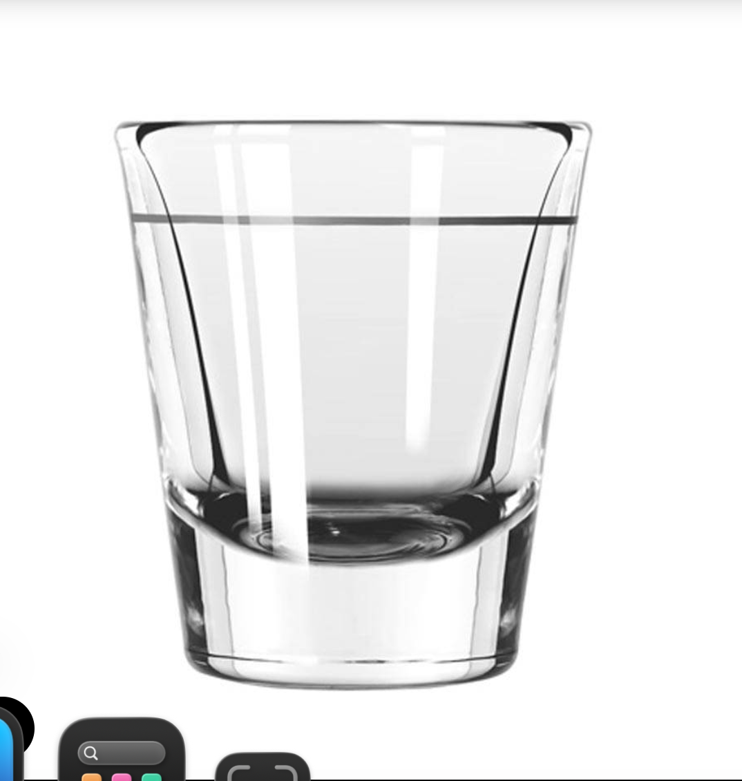 Libbey Fluted Lined Whiskey Shot Glasses