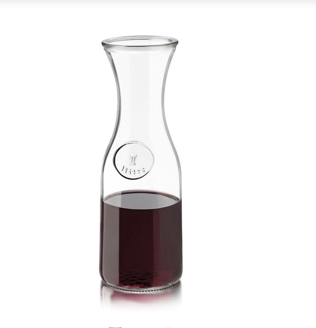 Libbey Authentic Glass Carafes with Embossed Seal