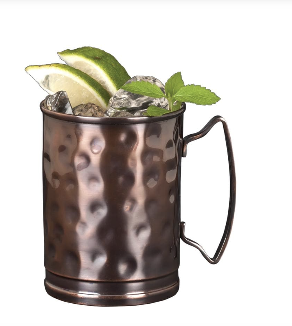 Hammered & Antiqued Copper Finish Moscow Mules - 14 oz. - Image 2