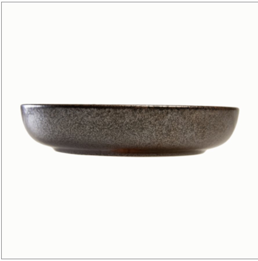 Carbon Black Reactive Glaze Deep Bowl - Image 2