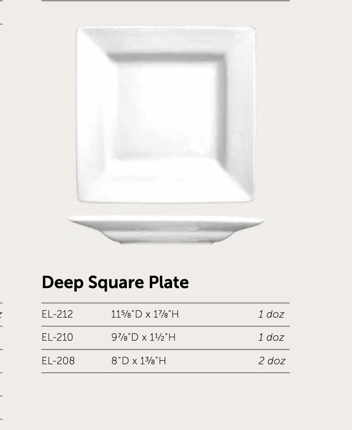 Elite Deep Square Plate - Image 2