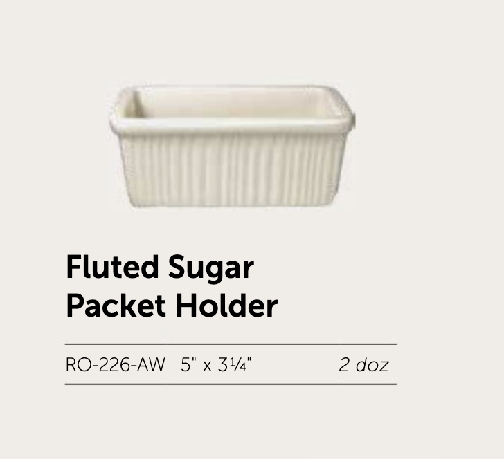 Roma Fluted Sugar Packet Holder - Image 2