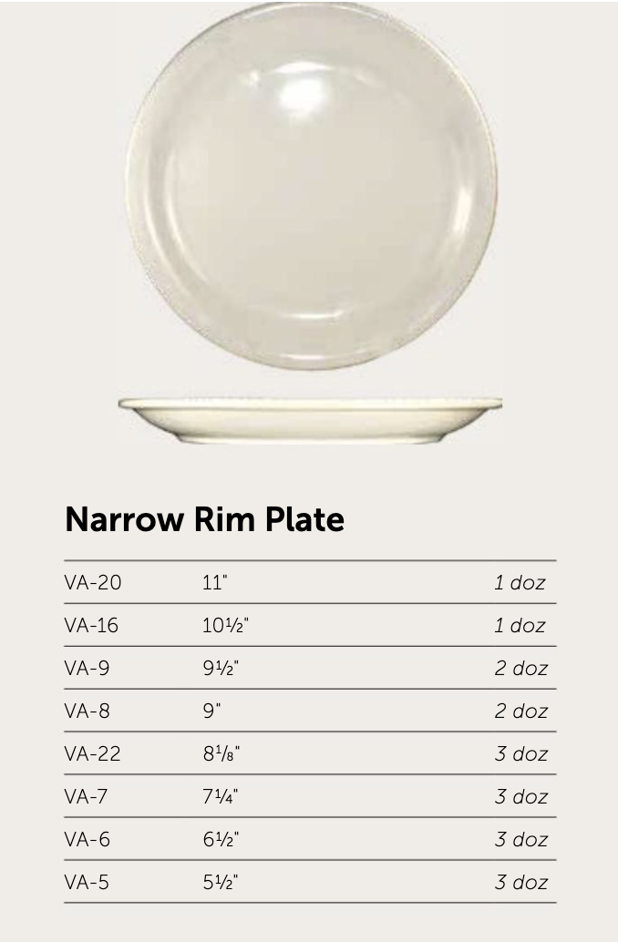 Valencia Narrow Rim Plate - Image 2