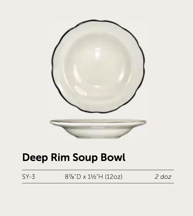 Sydney™ Deep Rim Soup Bowl - Image 2