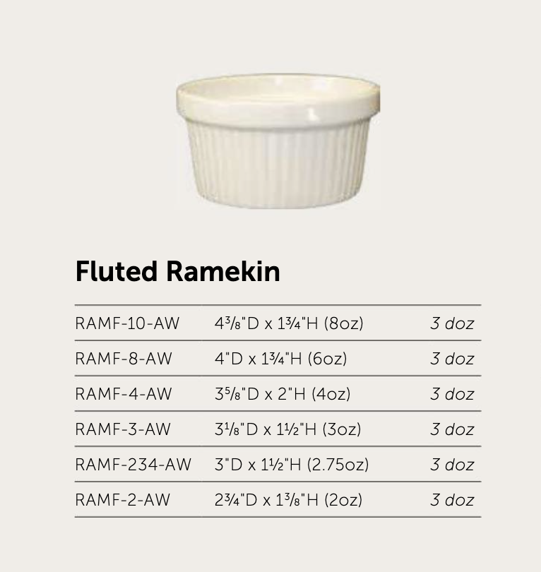 American White Bakeware Fluted Ramekin - Image 2