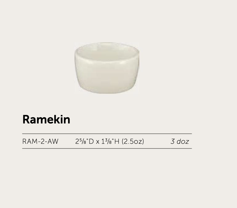 American White Bakeware Ramekin (2.5 oz) - Image 2