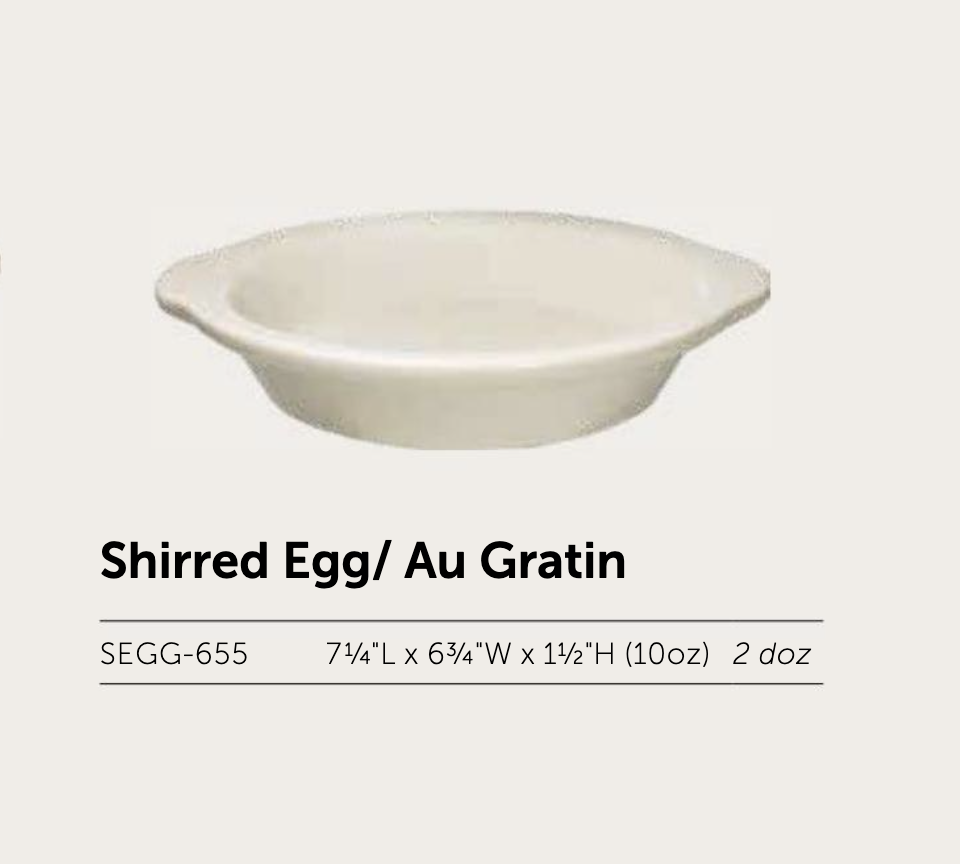 American White Bakeware Shirred Egg/Au Gratin (10 oz) - Image 2