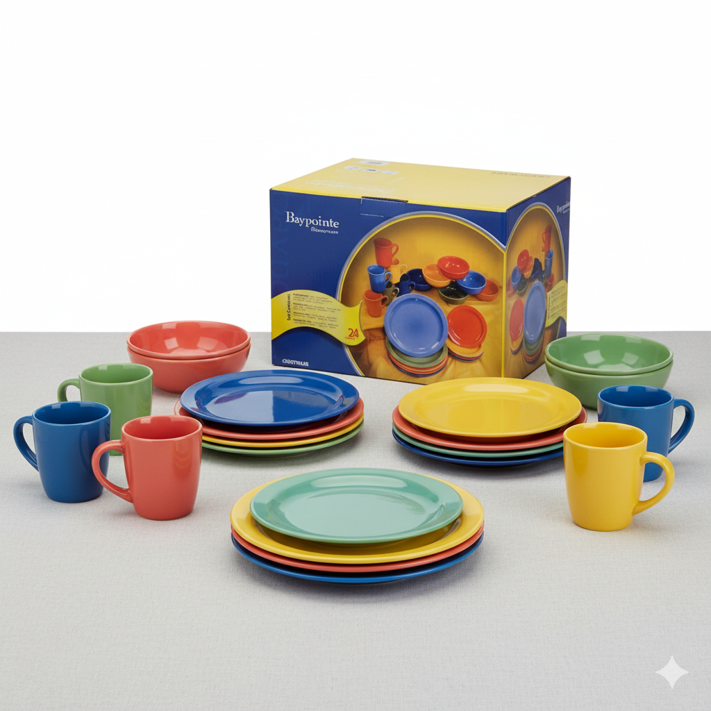 Crestware Bay Point Collection - 24 Piece Box Set