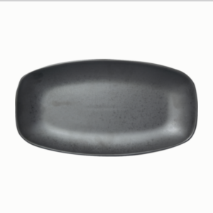 Carbon Black Reactive Glaze Platter