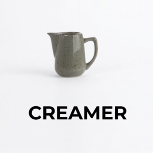 Itinow Green Smoke Reactive Glaze Creamer