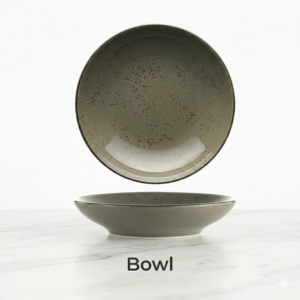 Itinow Green Smoke Reactive Glaze Bowl