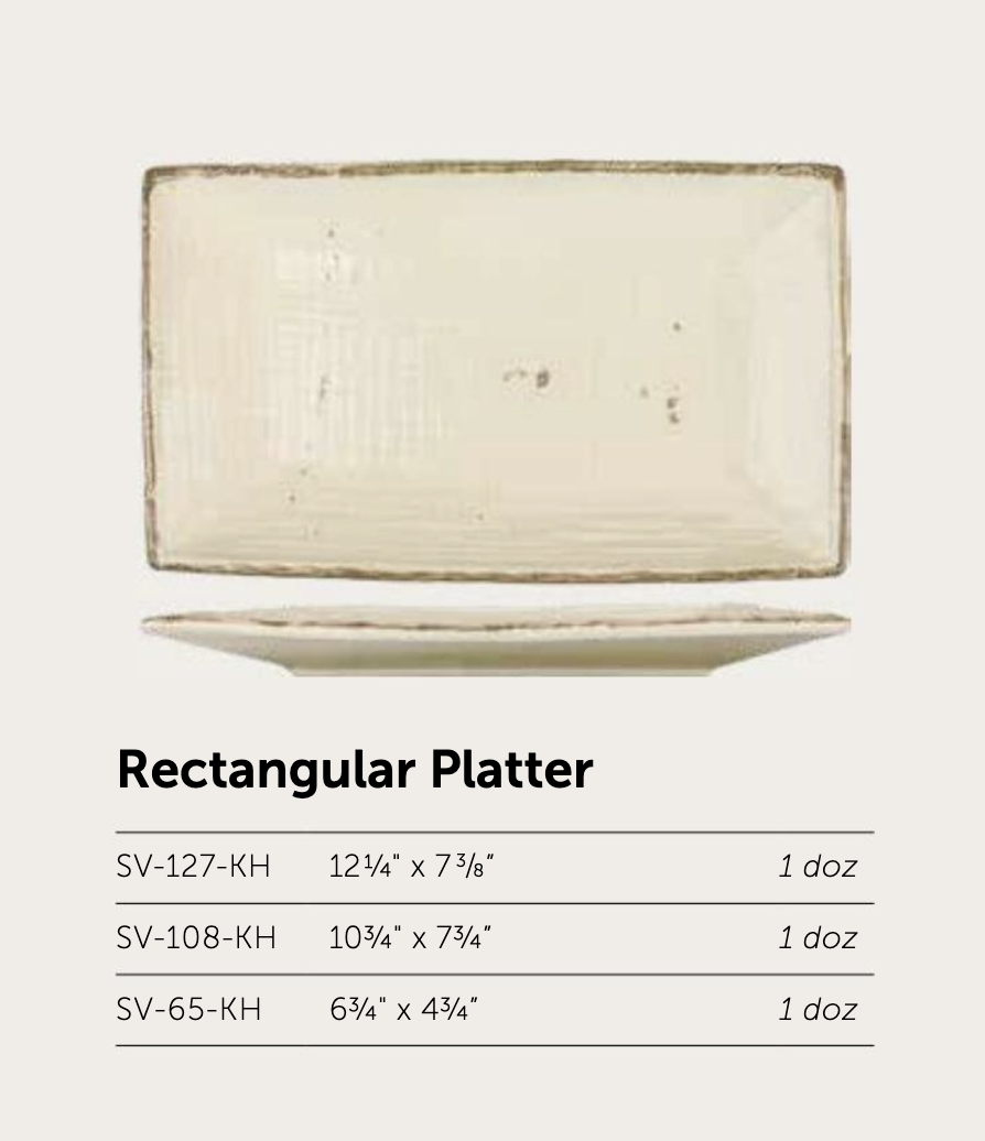 Khaki Rectangular Platter - Image 2